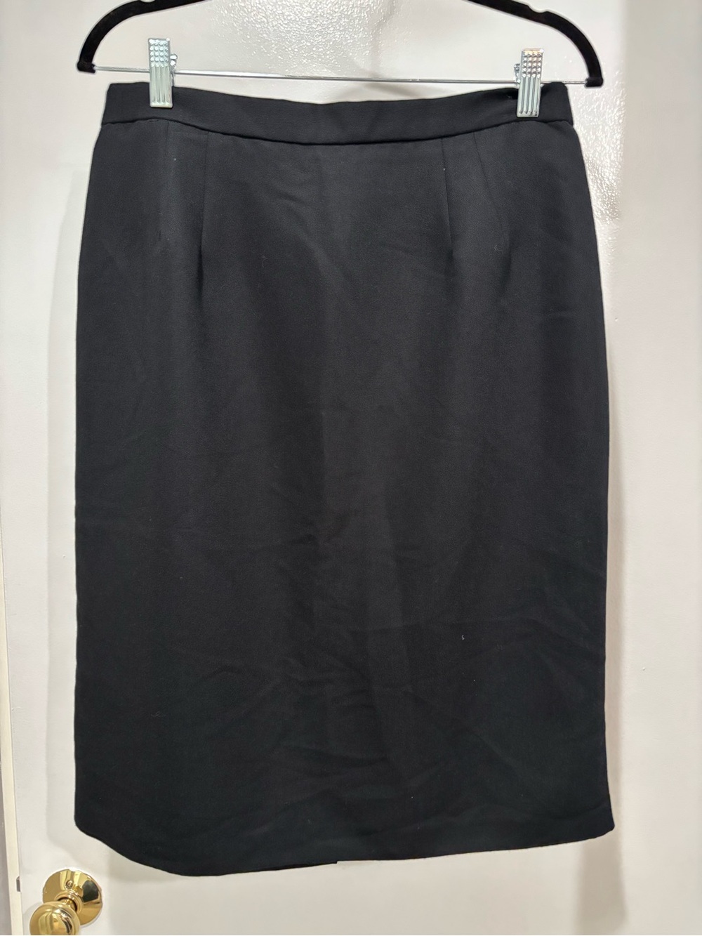 Michele Women's Vintage Black Pencil Skirt Size 16